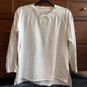 Lake Pajamas White Long Sleeve Top Small